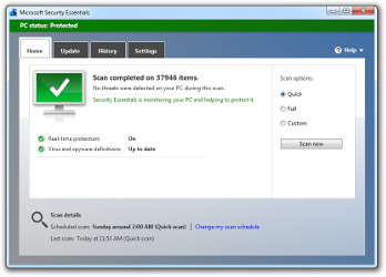 й antivirus ʹ-Microsoft Security Essentials